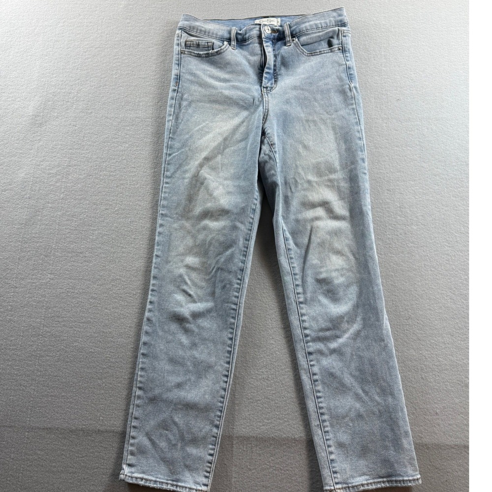 Jessica Simpson Spotlight Jeans Women 27 Light Blue High Rise Slim Straight
